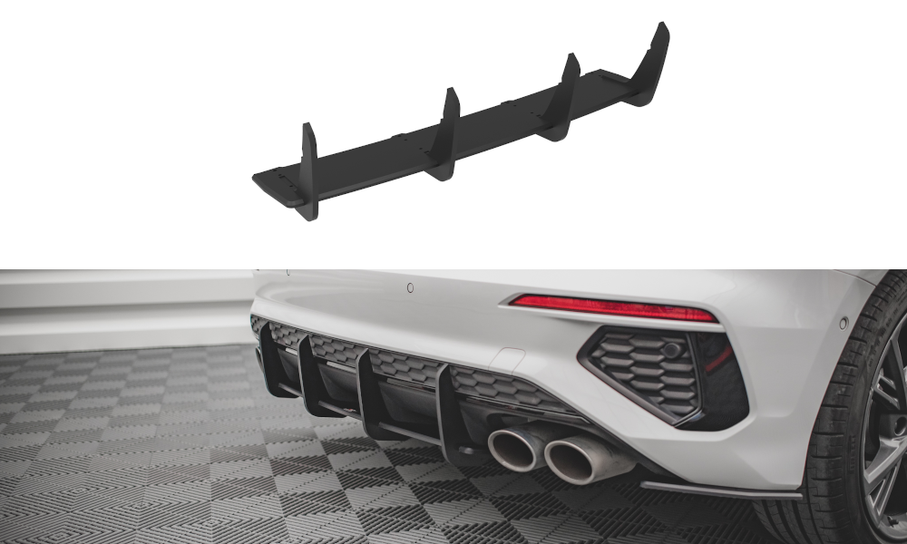Maxton Street Pro Heckschürze für Audi S3 Sportback 8Y
