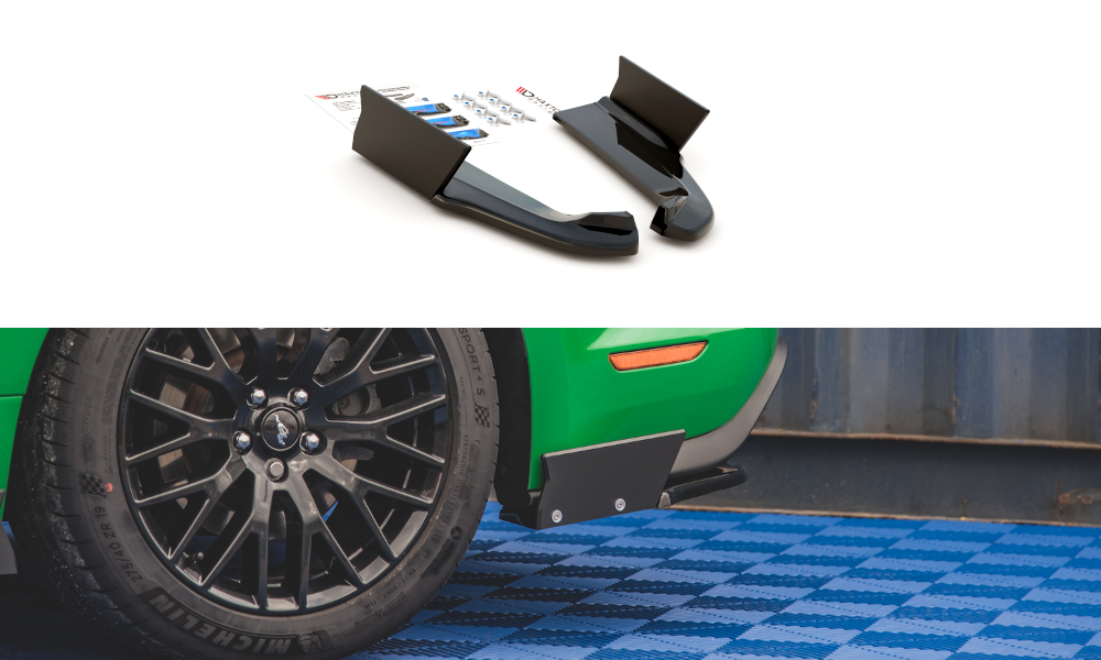 Maxton Heck Ansatz Flaps Diffusor V.1 +Flaps für Ford Mustang GT Mk6 Facelift