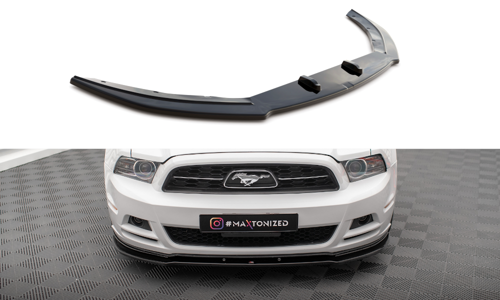 Maxton Front Ansatz für Ford Mustang Mk5 Facelift schwarz Hochglanz