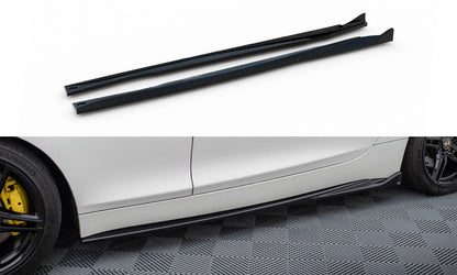 Maxton Seitenschweller Ansatz für BMW Z4 E89 schwarz Hochglanz