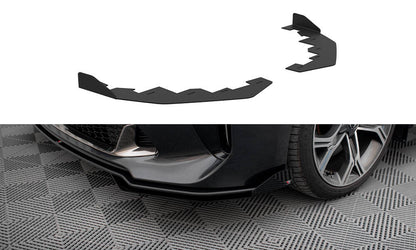 Maxton Front Flaps Kia Stinger GT / GT-Line / Standard Mk1 schwarz Hochglanz