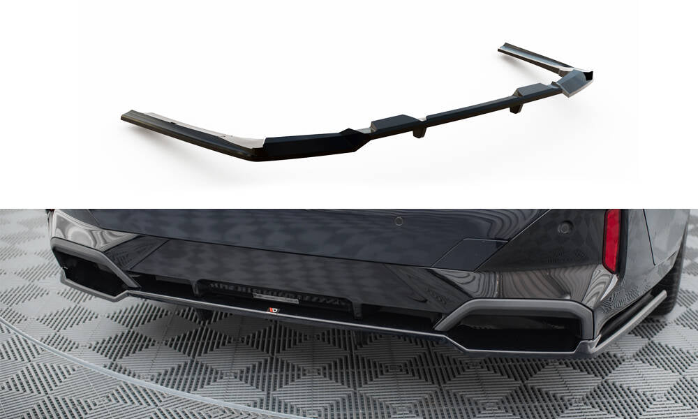 Maxton Mittlerer Diffusor Heck Ansatz DTM Look für V.1 BMW 5er M-Paket G60 schwarz Hochglanz