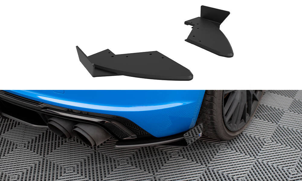 Maxton Street Pro Heck Ansatz Flaps Diffusor +Flaps für Audi TT S 8S Facelift schwarz Hochglanz