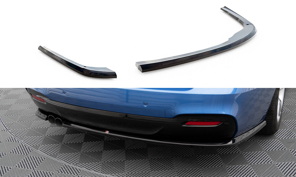 Maxton Heck Ansatz Flaps Diffusor für BMW 3er GT M-Paket F34 schwarz Hochglanz