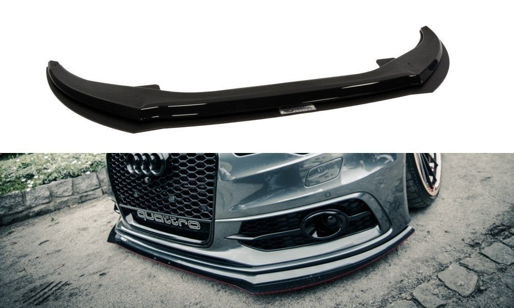 Maxton Racing Front Ansatz für AUDI A6 C7 S-LINE (2 SPLITTER = 1 SATZ)