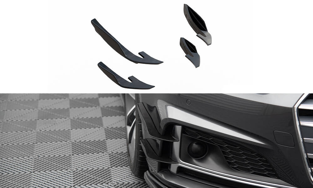 Maxton Stoßstangenflügel vorne (Canards) Audi S5 / A5 S-Line Coupe / Sportback F5
