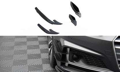 Maxton Stoßstangenflügel vorne (Canards) Audi S5 / A5 S-Line Coupe / Sportback F5