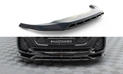 Maxton Front Ansatz für Audi SQ8 / Q8 S-Line Mk1 Facelift schwarz Hochglanz