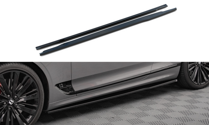 Maxton Seitenschweller Ansatz für Bentley Continental GT Mk3 schwarz Hochglanz