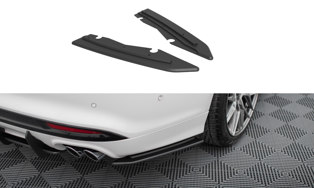 Maxton Street Pro Heck Ansatz Flaps Diffusor für Ford Mondeo Sport Mk5 Facelift / Fusion Sport Mk2 Facelift