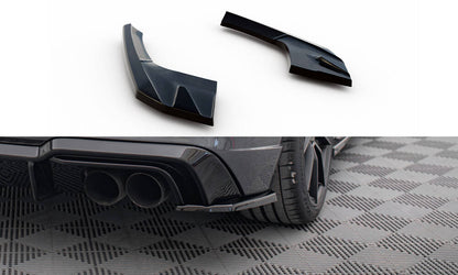 Maxton Heck Ansatz Flaps Diffusor V.2 für Audi S3 / A3 S-Line Sportback 8V Facelift schwarz Hochglanz