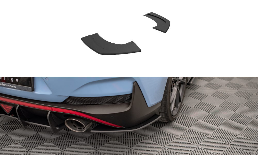 Maxton Street Pro Heck Ansatz Flaps Diffusor für Hyundai I30 N Fastback Mk3 Facelift