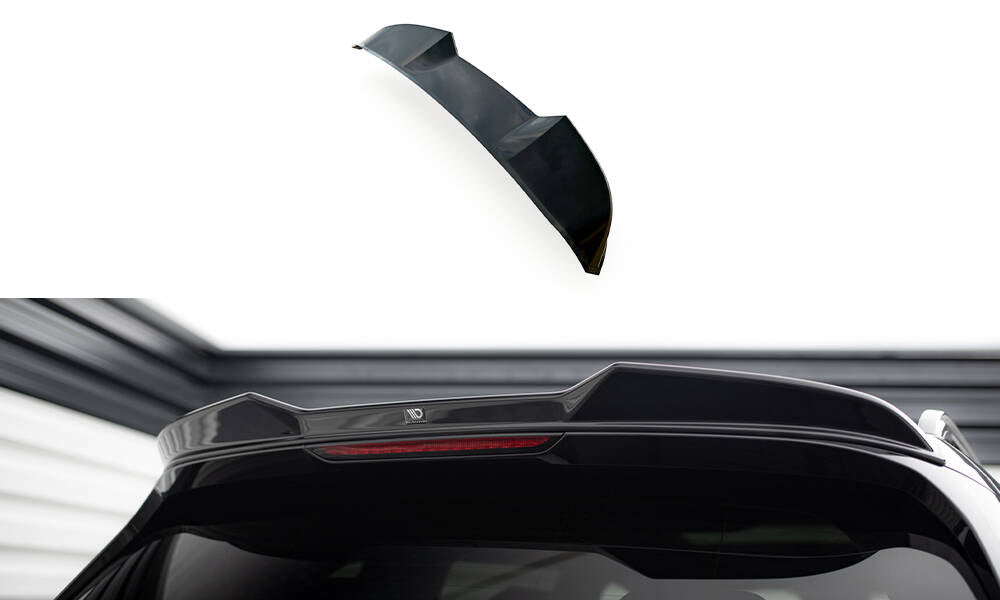 Maxton Spoiler CAP für 3D BMW X7 M-Paket G07  schwarz Hochglanz