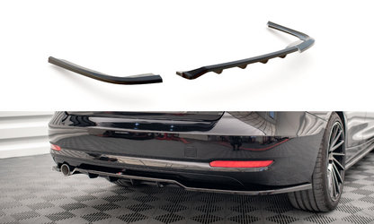 Maxton Mittlerer Diffusor Heck Ansatz DTM Look für BMW 3er GT F34 schwarz Hochglanz