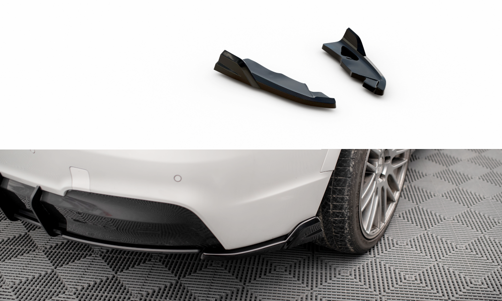Maxton Heck Ansatz Flaps Diffusor für BMW X3 M-Paket F25 schwarz Hochglanz