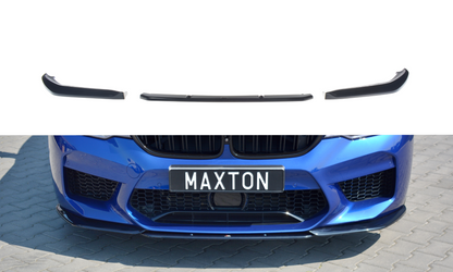 Maxton Front Ansatz V.2 für BMW M5 F90 schwarz Hochglanz