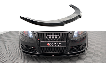 Maxton Front Ansatz für Audi A4 S-Line B7 schwarz Hochglanz