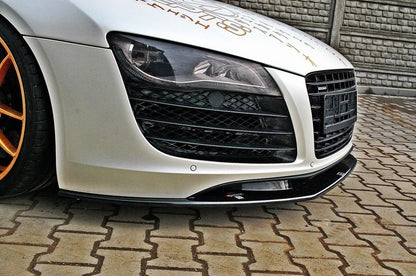 Maxton Front Ansatz für Audi R8 Mk.1 schwarz Hochglanz