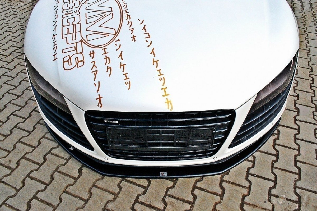 Maxton Front Ansatz für Audi R8 Mk.1 schwarz Hochglanz