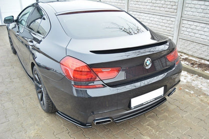Maxton Mittlerer Diffusor Heck Ansatz für BMW 6er Gran Coupé M Paket DTM LOOK schwarz Hochglanz