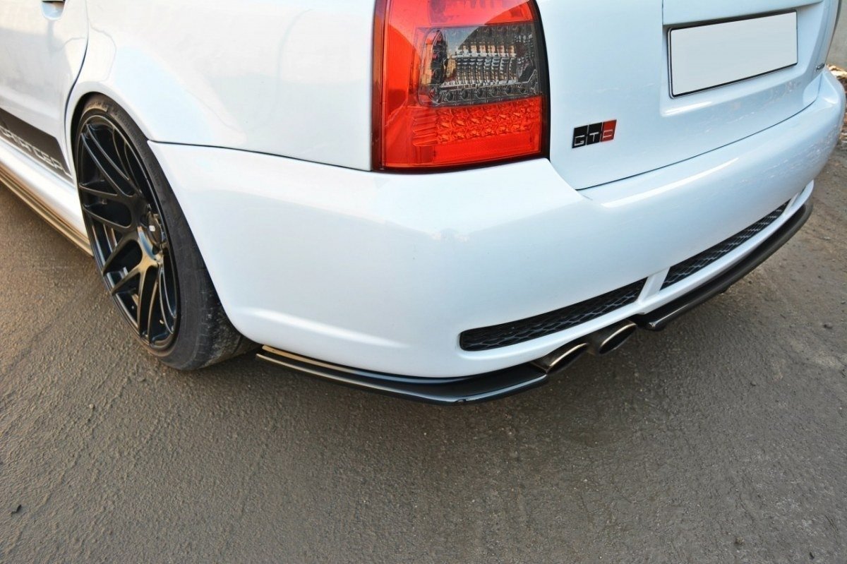Maxton Diffusor Heck Ansatz für AUDI RS4 B5 DTM LOOK schwarz Hochglanz