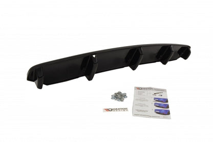 Maxton Mittlerer Diffusor Heck Ansatz für BMW 6er Gran Coupé M Paket DTM LOOK schwarz Hochglanz