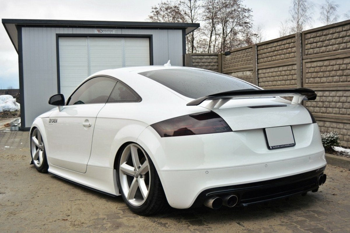 Maxton Mittlerer Diffusor Heck Ansatz für Audi TT S 8J DTM LOOK schwarz Hochglanz