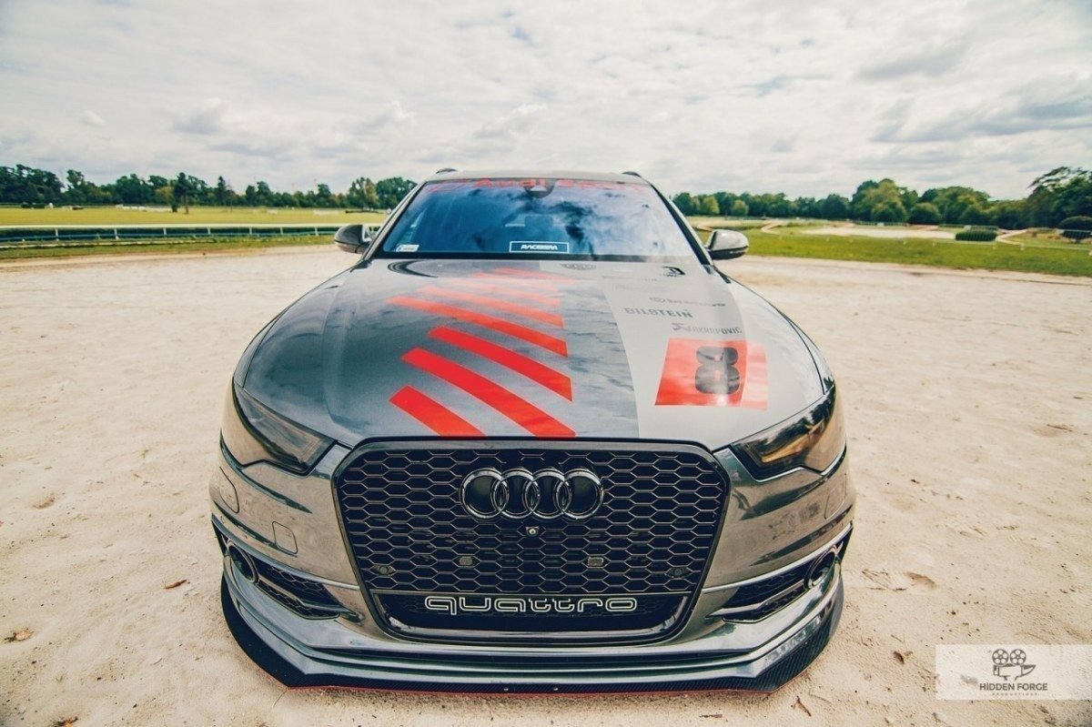 Maxton Racing Front Ansatz für AUDI A6 C7 S-LINE (2 SPLITTER = 1 SATZ)