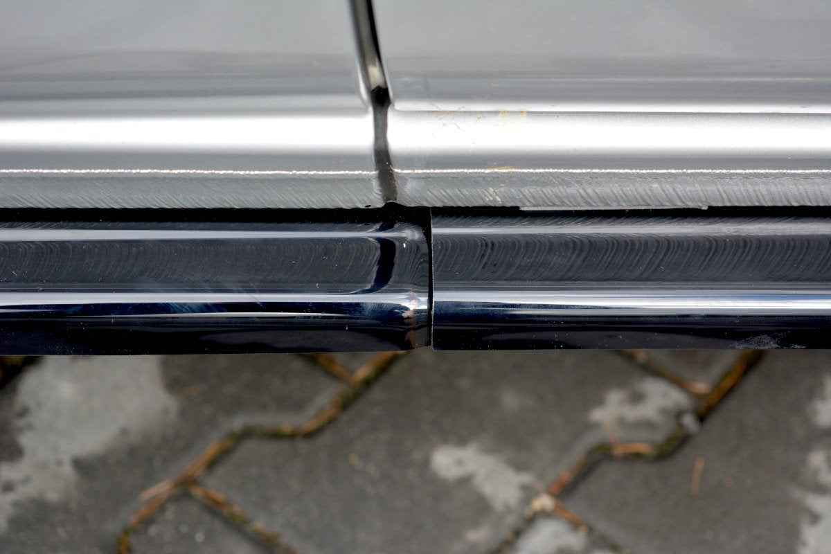 Maxton Seitenschweller Ansatz für Ford Transit Custom Mk1 FL schwarz Hochglanz