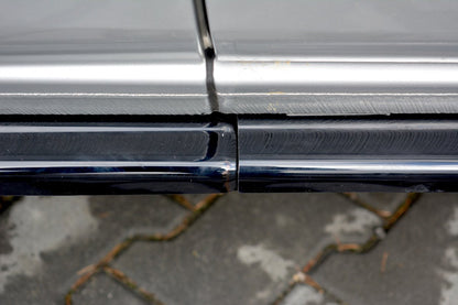 Maxton Seitenschweller Ansatz für Ford Transit Custom Mk1 FL schwarz Hochglanz