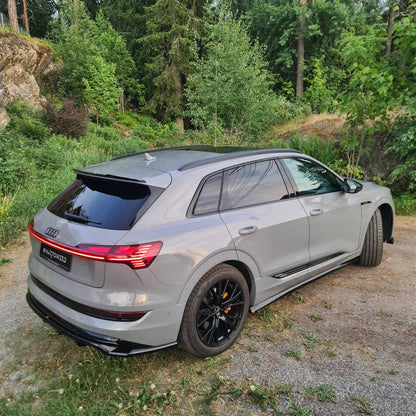 Maxton Mittlerer Diffusor Heck Ansatz DTM Look für Audi e-Tron S-Line schwarz Hochglanz