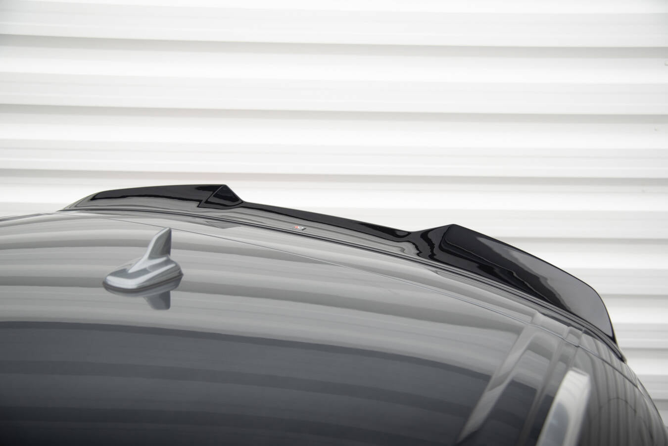 Maxton Spoiler CAP für 3D Audi Q7 Mk2 schwarz Hochglanz