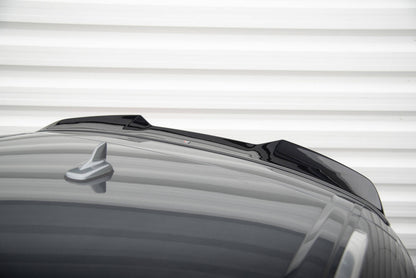 Maxton Spoiler CAP für 3D Audi Q7 Mk2 schwarz Hochglanz