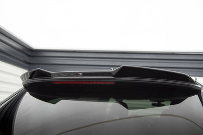 Maxton Spoiler CAP für 3D Audi Q7 Mk2 schwarz Hochglanz