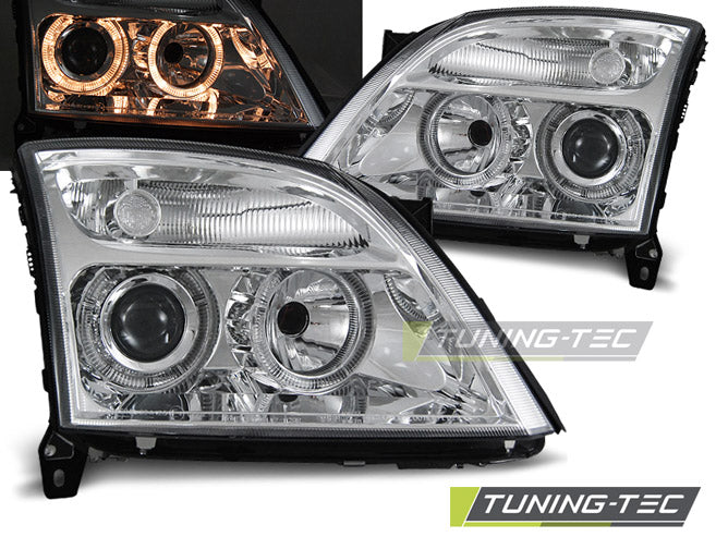 Tuning-Tec Angel Eyes Scheinwerfer für Opel Vectra C / Signum 02-05 chrom