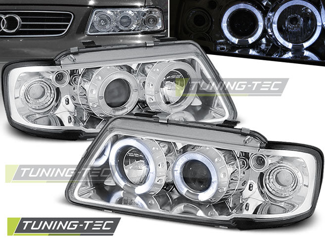 Tuning-Tec Angel Eyes Scheinwerfer für Audi A3 (8L) 96-00 chrom