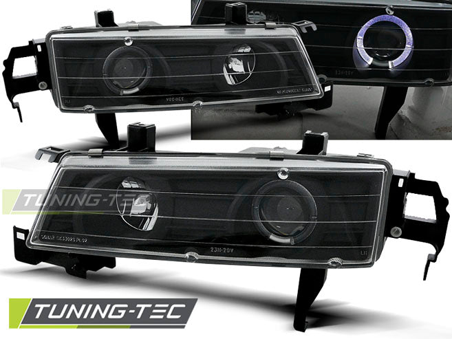 Tuning-Tec LED Angel Eyes Scheinwerfer für Honda Prelude 92-97 schwarz