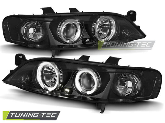 Tuning-Tec LED Angel Eyes Scheinwerfer für Opel Vectra B 95-98 schwarz