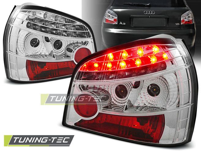 Tuning-Tec LED Rückleuchten für Audi A3 8L 96-00 chrom