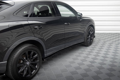 Maxton Seitenschweller Ansatz für Audi Q3 Sportback F3 schwarz Hochglanz