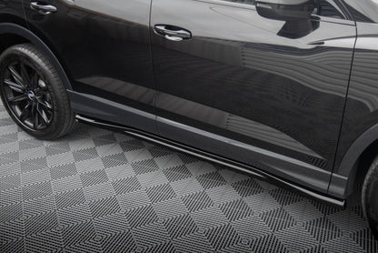 Maxton Seitenschweller Ansatz für Audi Q3 Sportback F3 schwarz Hochglanz