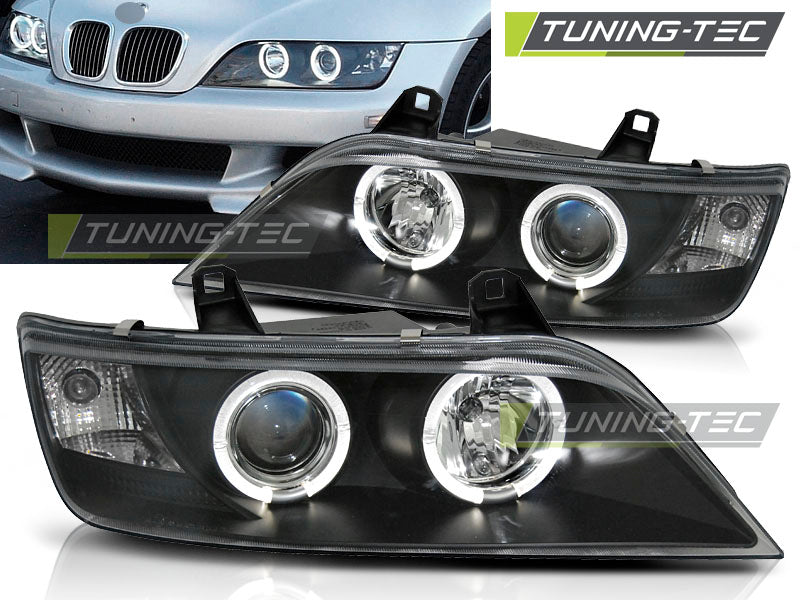Tuning-Tec LED Angel Eyes Scheinwerfer für BMW Z3 96-02 schwarz