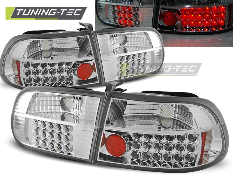 Tuning-Tec LED Rückleuchten für Honda Civic Coupe/Limousine 91-95 chrom