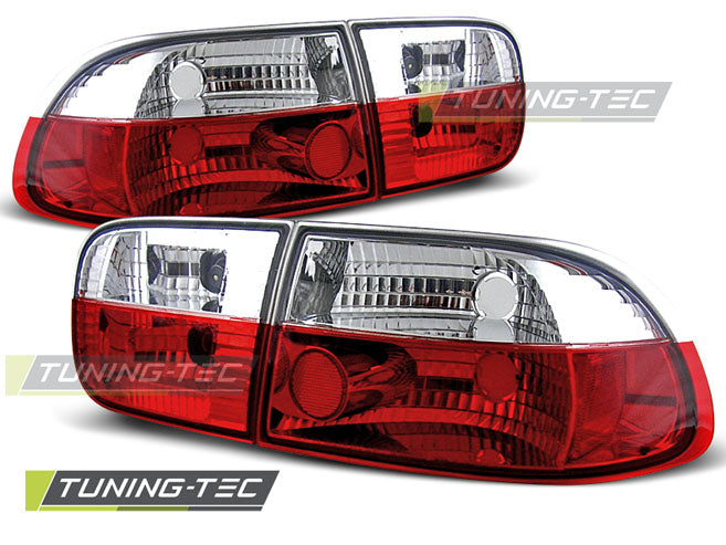Tuning-Tec Rückleuchten für Honda Civic 91-95 rot/weiß