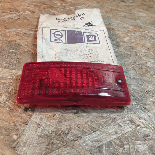 Rekord D Lichtscheibe rot original GM Opel Hella NEU