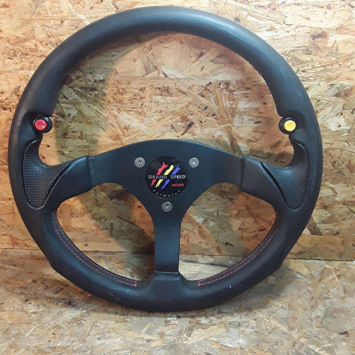 Diverse Fahrzeuge Sportlenkrad 35,5cm Durchmesser schwarz ("Grand Speed Formula 1") original Victor NEU