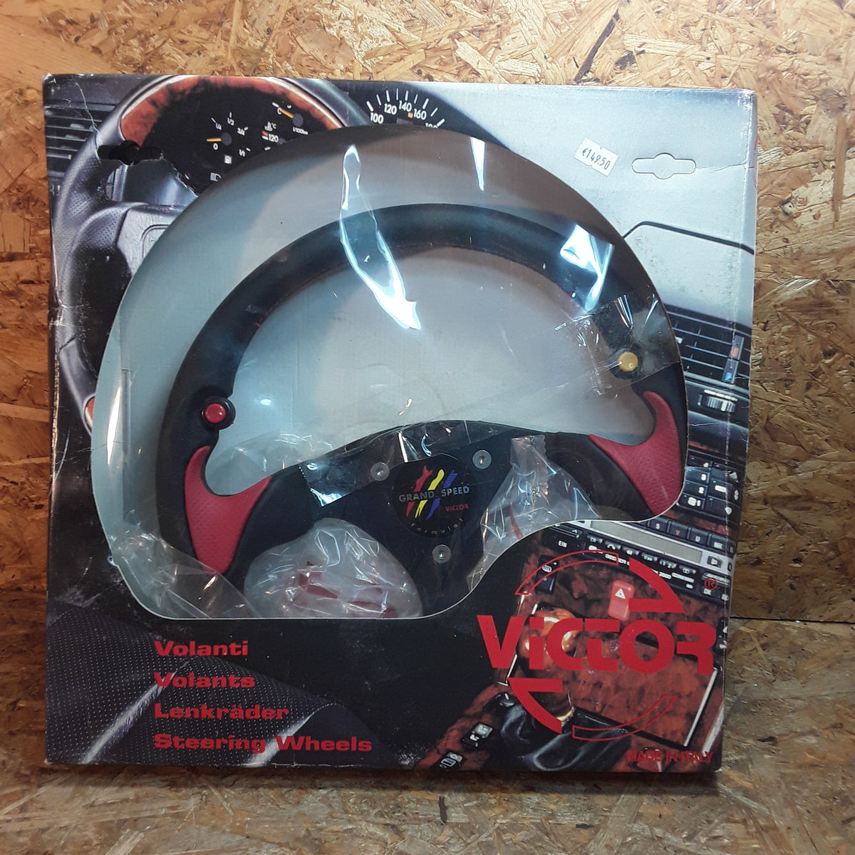 Diverse Fahrzeuge Sportlenkrad Rot innen ("Grand Speed Formula 1") 33cm Durchmesser original Victor NEU