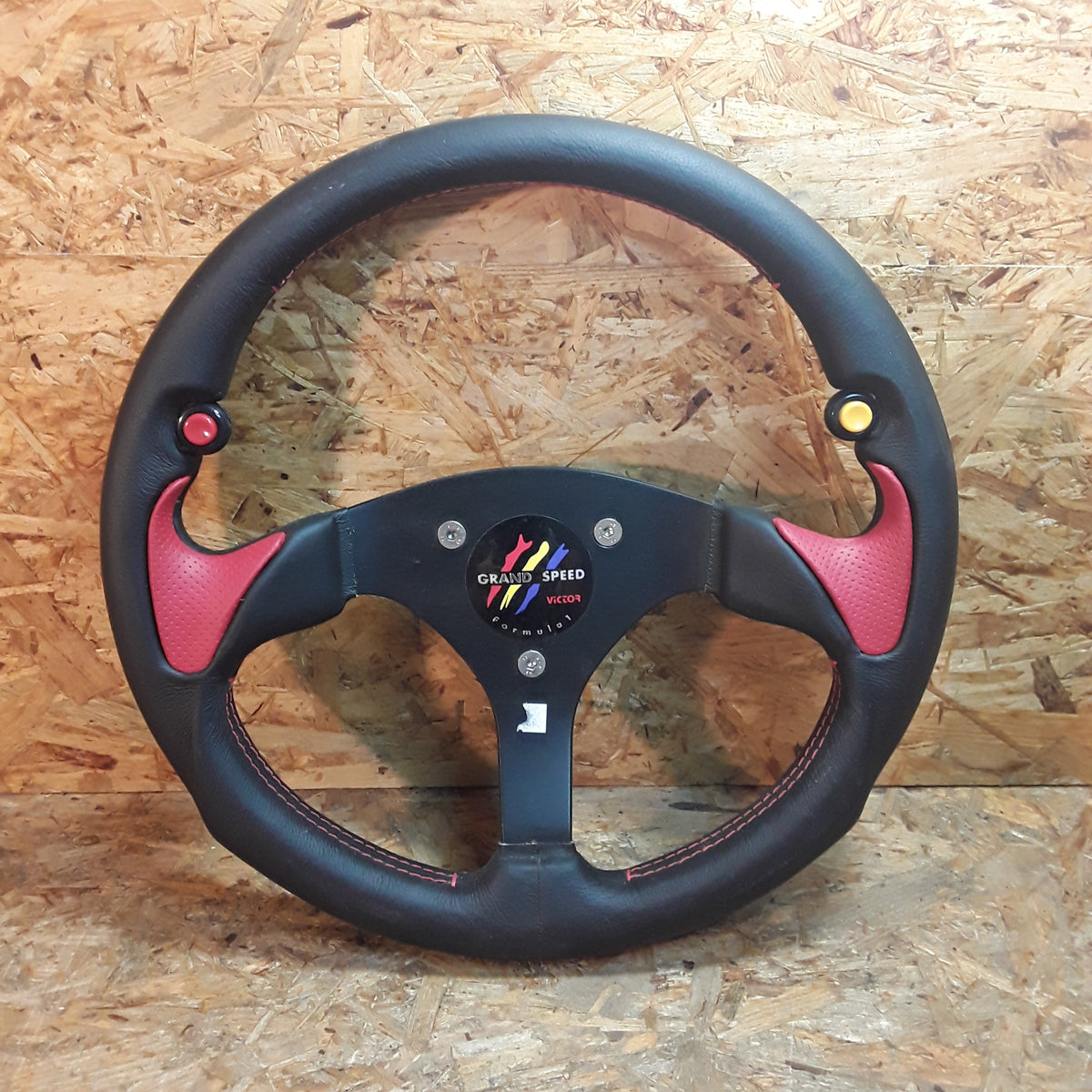Diverse Fahrzeuge Sportlenkrad Rot innen ("Grand Speed Formula 1") 33cm Durchmesser original Victor NEU
