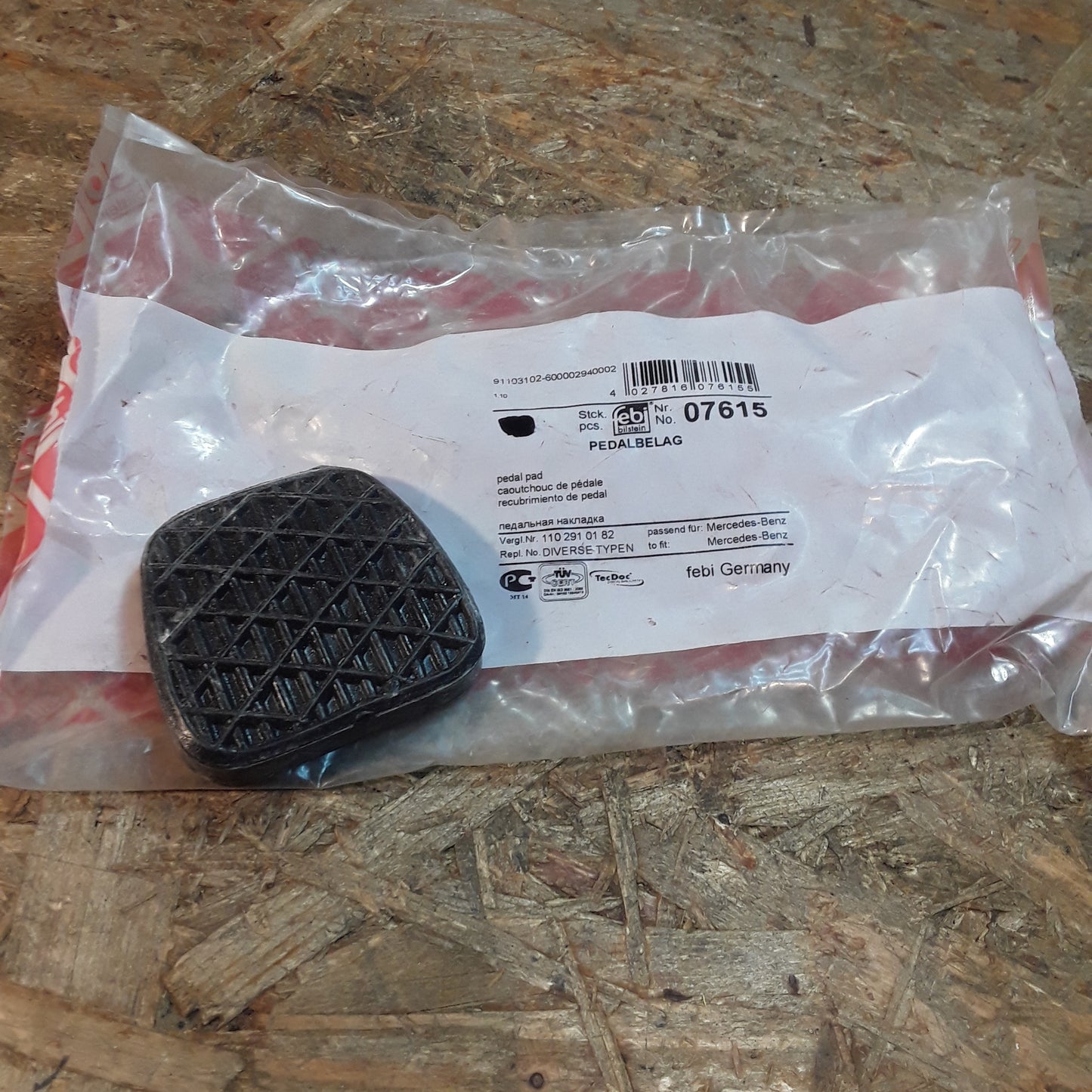 Mercedes-Benz Pedalgummi Bremspedal original Febi Bilstein NEU