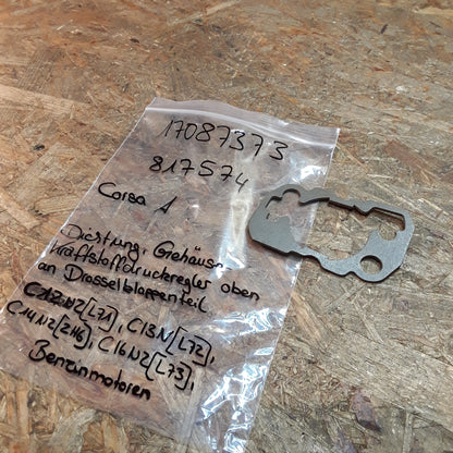 Corsa A Dichtung Gehäuse Kraftstoffdruckregler oben an Drosselklappenteil original GM Opel NEU